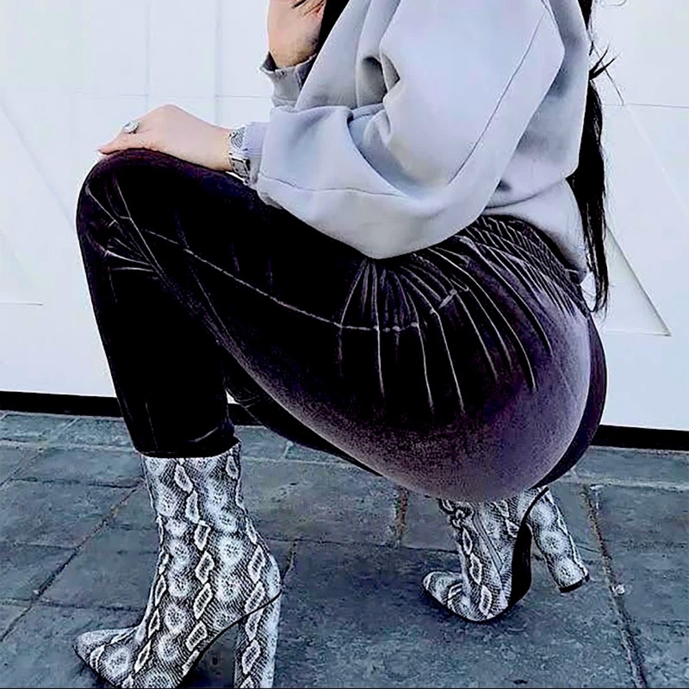 Fashion Nova- Midnight Lover Snakeskin Boots